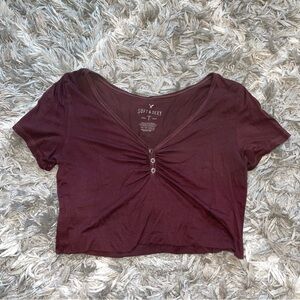 lightly worn self cropped tee